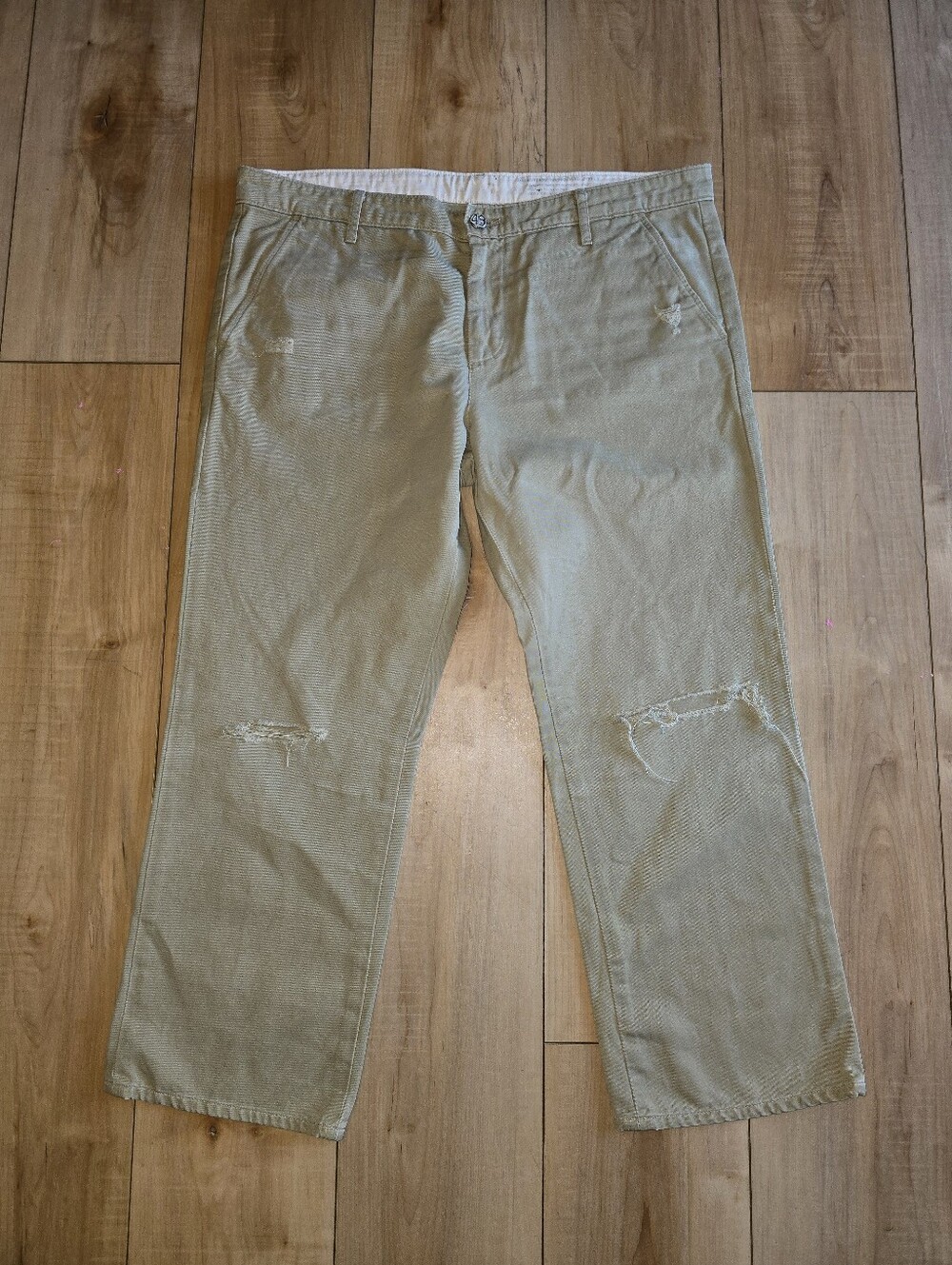 AG Adriano Goldschmied Ex-Boyfriend Cropped Khakis Sz 32